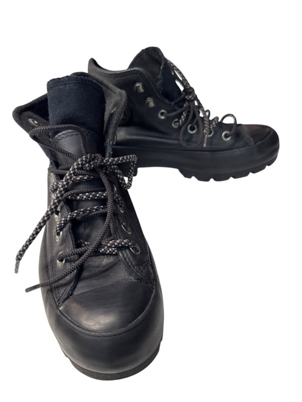 Converse All Star Gore-Tex Black Leather Boots Size 7 Waterproof Durable Stylish